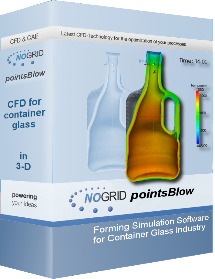 Nogrid pointsBlow container glass software product box