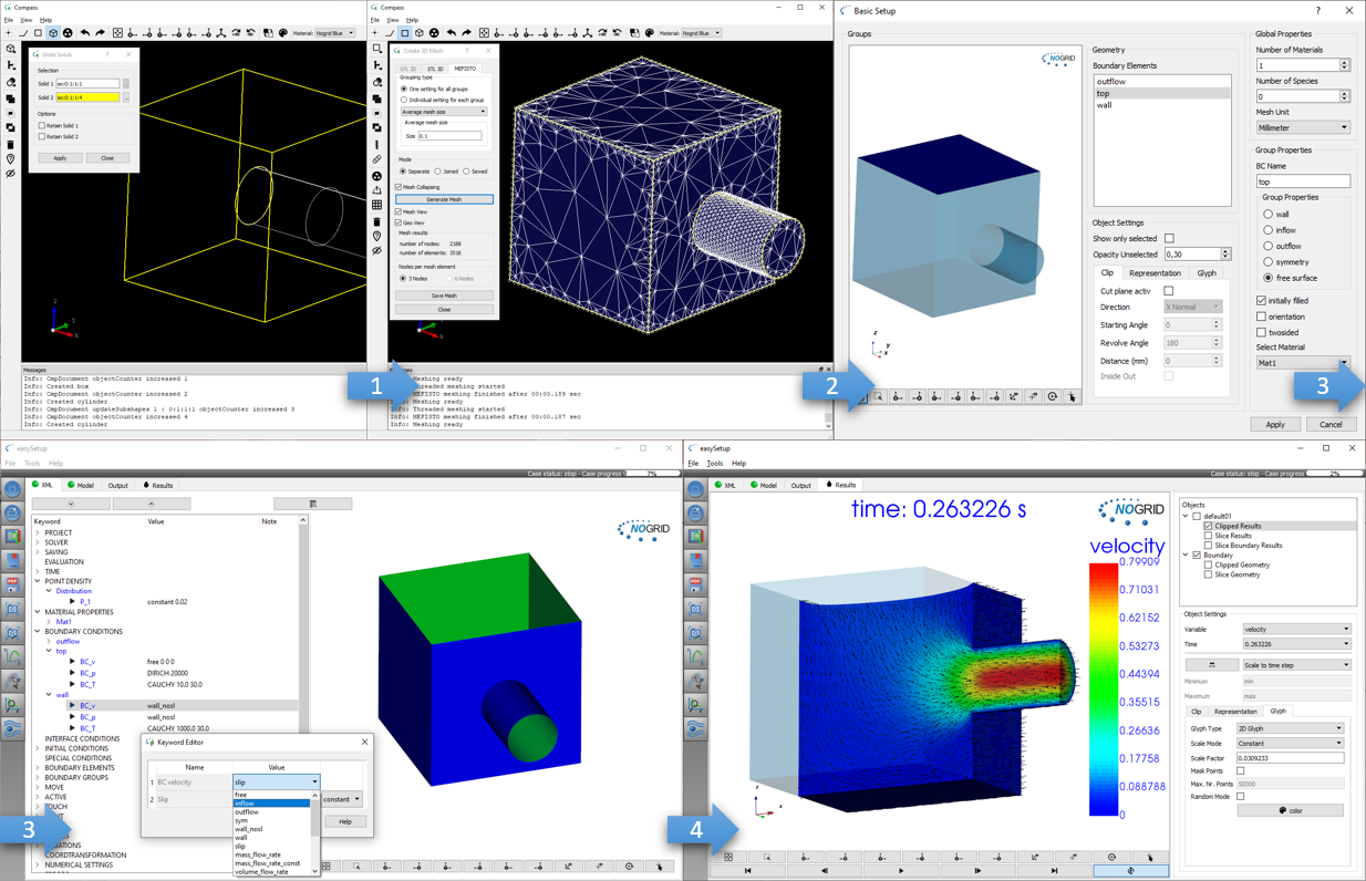Easy Modelling with NOGRID CFD Software