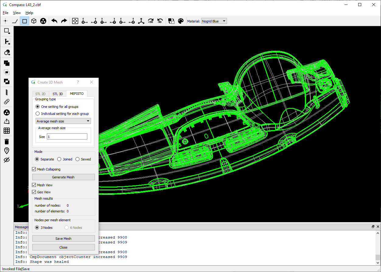 PUR Aufschäumen Auto-Armaturenbrett CAD-Modell in COMPASS