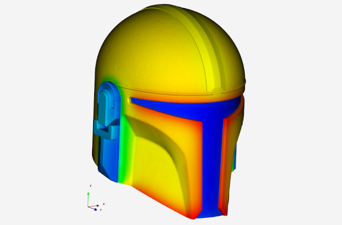 Cooling  Mandalorian Helmet